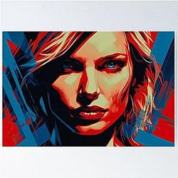 Cameron Diaz Vibrant Poster