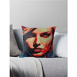 Cameron Diaz Vibrant Throw Pillow