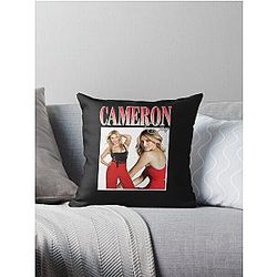 Cameron Diaz 90s Vintage Throw Pillow