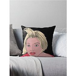 Cameron Diaz Funny Hairdo Throw Pillow