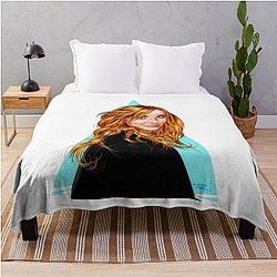 Cameron Diaz - An illustration by Paul Cemmick Throw Blanket