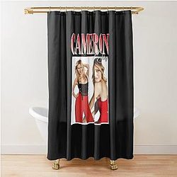 Cameron Diaz 90s Vintage Shower Curtain