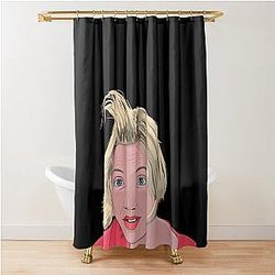 Cameron Diaz Funny Hair Shower Curtain
