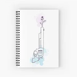 Cameron Boyce Wielding Peace Spiral Notebook