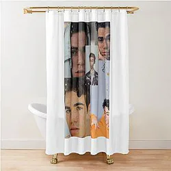 Cameron Boyce collage shower curtain