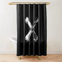 Carlo Cameron Boyce Bones Shower Curtain