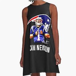 Cam Newton Welcome to Patriots A-Line Dress