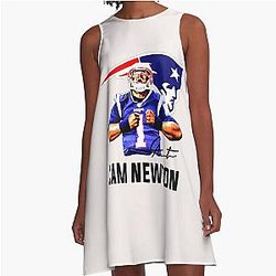 Cam Newton Welcome to Patriots A-Line Dress