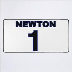 Cam Newton Football Jersey Desk Mat
