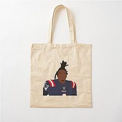 Cam Newton Patriots Cotton Tote Bag