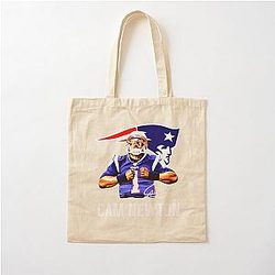 Cam Newton Welcome to Patriots Cotton Tote Bag