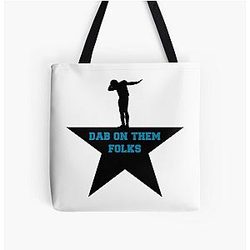 Cam Newton Dab Black Star Tote Bag