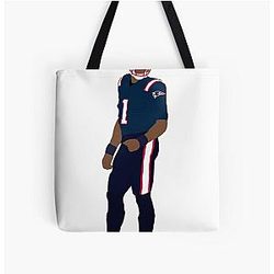 Cam Newton Patriots Tote Bag