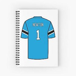 Cam Newton Jersey Notebook