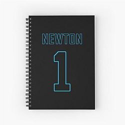 Cam Newton Football Jersey and Notebook