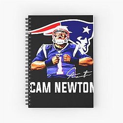 Cam Newton Welcome to the Patriots Spiral Notebook
