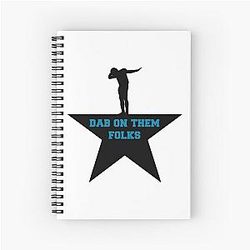 Cam Newton Dab Spiral Notebook