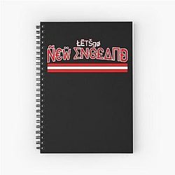 Let's go New England Cam Newton Patriots Spiral Notebook