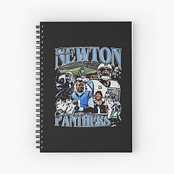 Cam Newton Vintage Bootleg Yellow Family Studio 49 Spiral Notebook