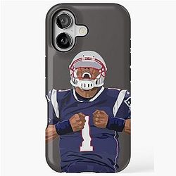 Cam Newton New England Patriots Jersey Tully Visuals iPhone Tough Case