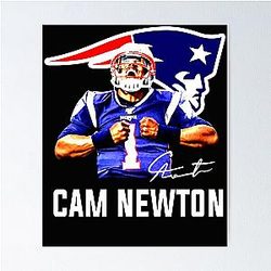 Cam Newton Welcome to Patriots Poster