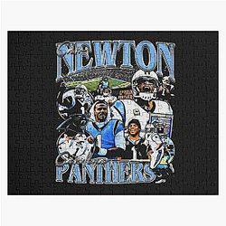 Cam Newton Vintage Bootleg Yellow Family Studio 49 Jigsaw Puzzle