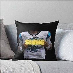 CAROLINA PANTHERS FOOTBALL SHIRT THROW PILLOW