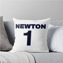 Cam Newton Football Jersey Throw Pillow