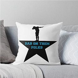 Cam Newton Dab Black Throw Pillow