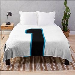 Cam Newton Football Jersey Throw Blanket