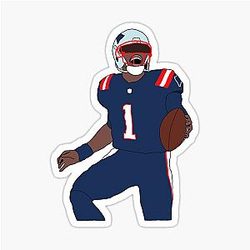 New England Patriots Cam Newton Sticker