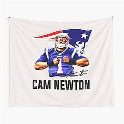 Cam Newton Welcome to Patriots Tapestry