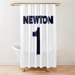 Cam Newton Football Jersey Shower Curtain