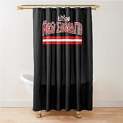 Let's Go New England Cam Newton Patriots Shower Curtain