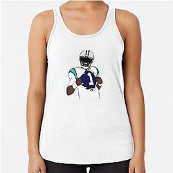Cam Newton Pats Racerback Tank