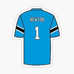 Cam Newton Jersey Stickers