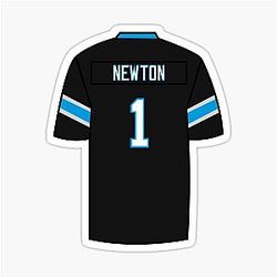 Cam Newton Jersey Stickers