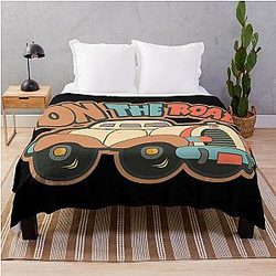 On the Road (again) - Canned Heat, traveler, Classic Cars Throw Blanket