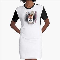 Canned Heat Grafische T-Shirt Kleid