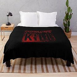 Chris Cannibal Corpse Pullover Sweatshirt Throw Blanket 