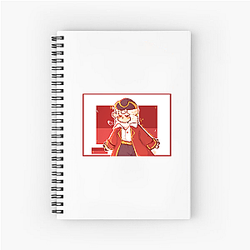 CaptainPuffy Dream SMP Ally Fashion Captain Puffy Notebook