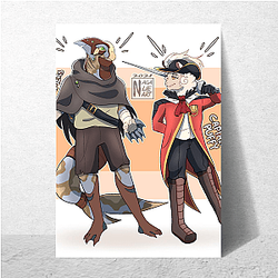 CaptainPuffy Whimsical Style Captain Puffy Posters