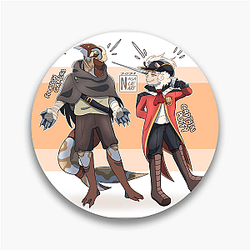 CaptainPuffy Whimsical Style Captain Puffy Pins