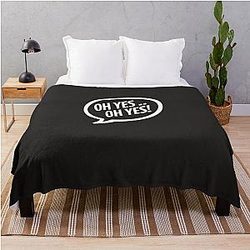 Carl Cox Oh Yes White Text Classic Throw Blanket