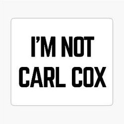 I'm not Car Cox Sticker