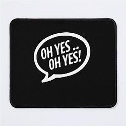 Carl Cox Oh Yes White Text Classic T-Shirt Mouse Pad