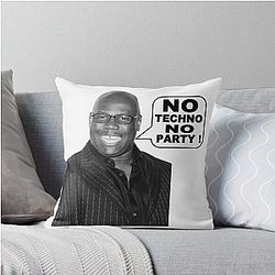 Carl Cox No Techno No Party Throw Pillow