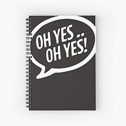 Carl Cox Oh Yes White Text Classic T-Shirt Spiral Notebook