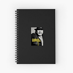 Carlos Santana Unique Guitar Neck Motif Carlos Santana Notebook