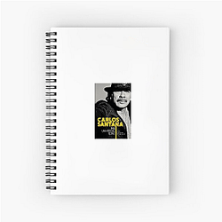Carlos Santana Unique Guitar Neck Motif Carlos Santana Notebook